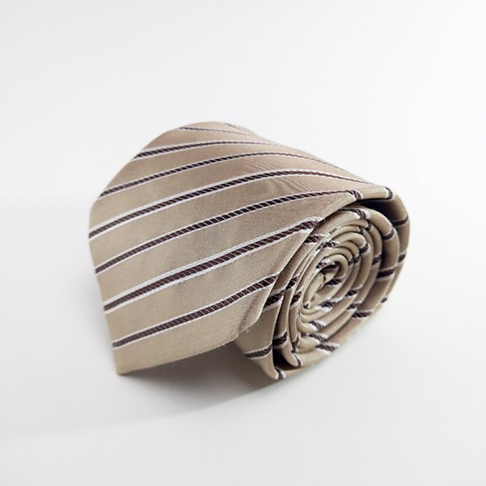 Vintage 1980s Armani Collezioni Giorgio Tie Necktie Striped Made In Italy Silk !